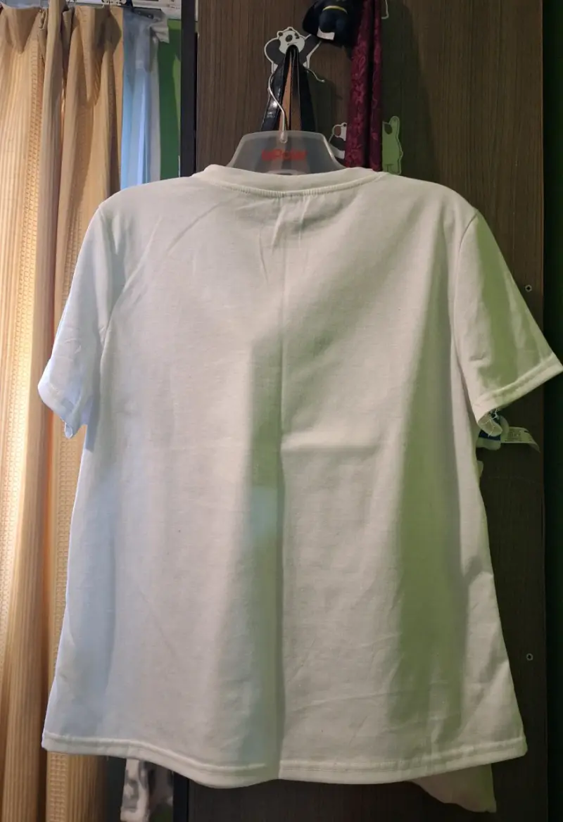 Polera Blanca con estampado shein - 2