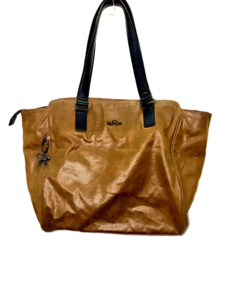 Bolso de mano Kipling marrón con asas negras - 2