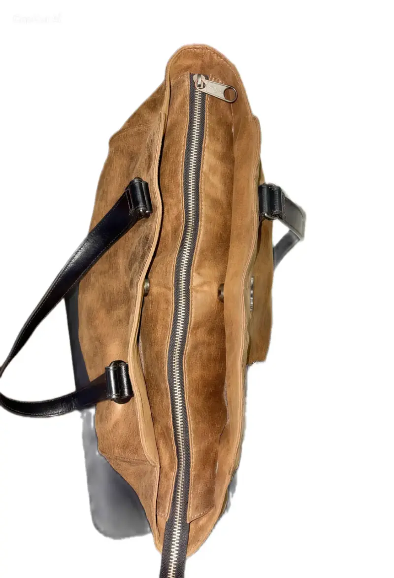 Bolso de mano Kipling marrón con asas negras - 4