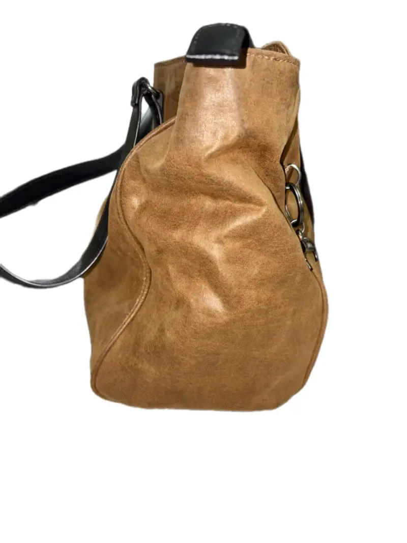 Bolso de mano Kipling marrón con asas negras - 5