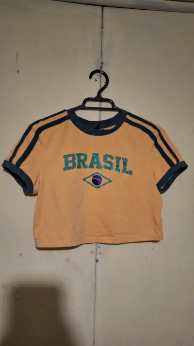 Polera amarilla Brasil shein - miniatura 2
