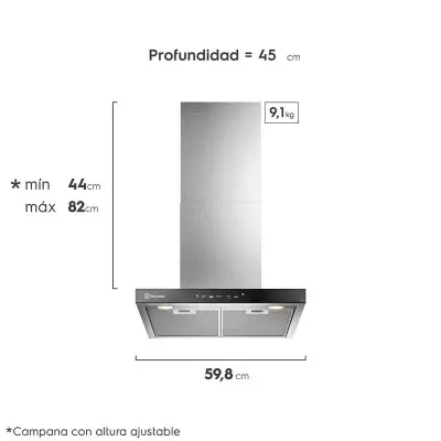 Campana extractora Electrolux CE6TF nueva - miniatura 2
