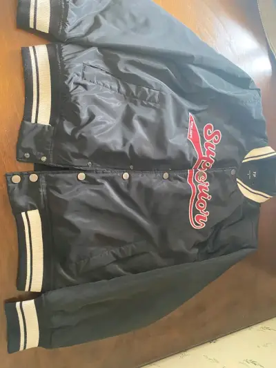 Chaqueta bomber negra FSP para hombre - miniatura 1