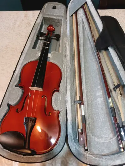Violín acústico con estuche y arco - miniatura 1