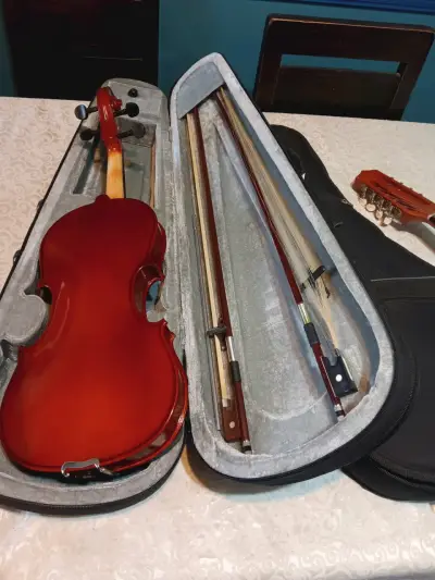Violín acústico con estuche y arco - miniatura 2