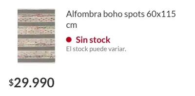 Alfombra home collection boho spots 60x115 cm - miniatura 1