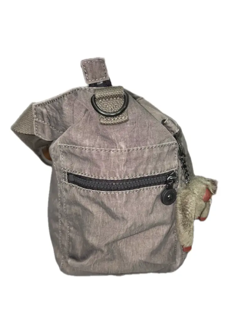 Bolso Kipling  de hombro gris - 2