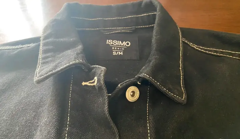Chaqueta de mezclilla negra Issimo para hombre - 2