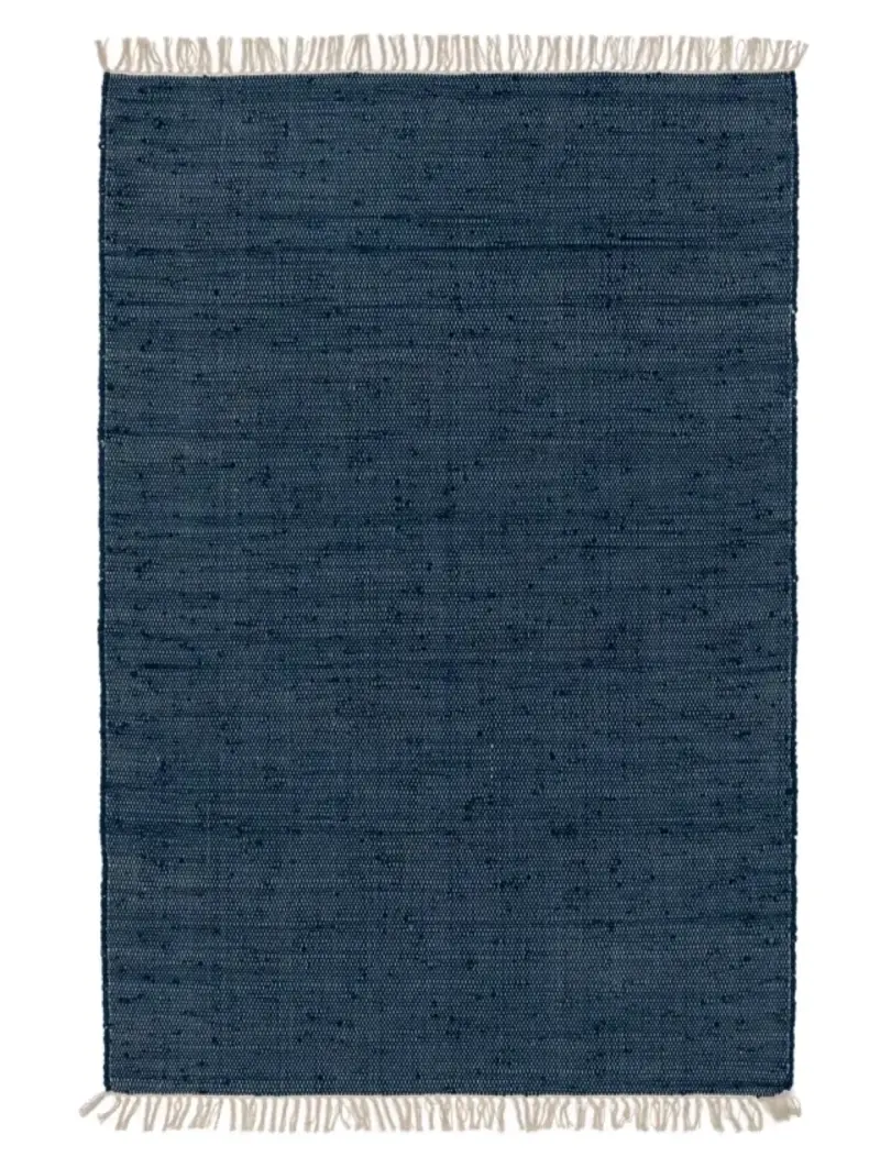 Alfombra home collection de algodón azul oscuro - 3