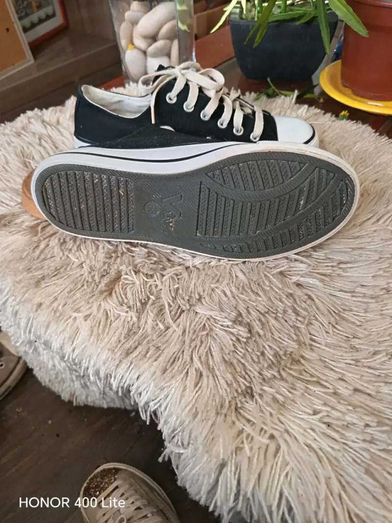 Zapatillas negras casuales unisex - 5