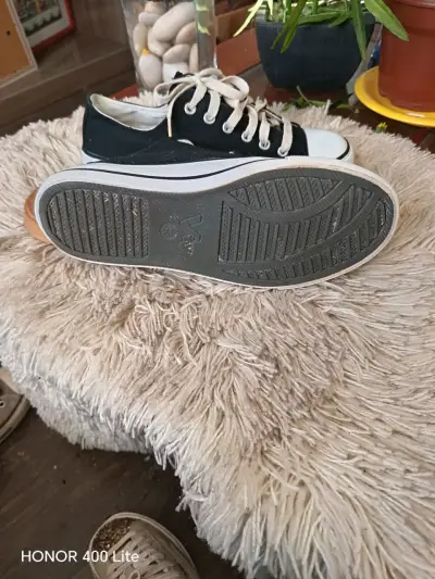 Zapatillas negras casuales unisex - miniatura 5