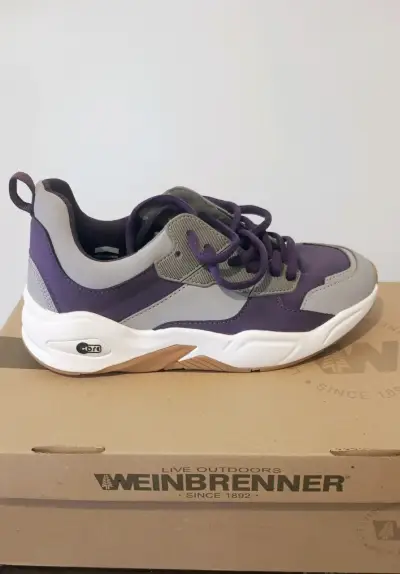 Zapatillas deportivas Weinbrenner moradas y grises - miniatura 1