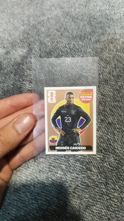Lámina Panini Moisés Caicedo Mundial 2026 - miniatura 1