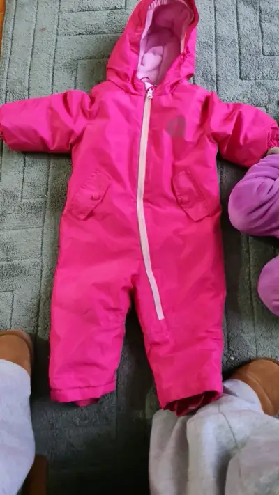 Enterito impermeable rosa para bebé Lupilu - miniatura 1