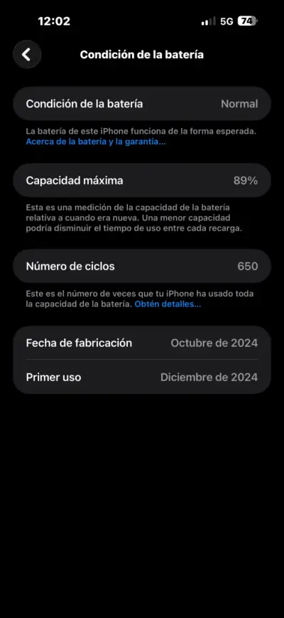 iPhone 16 Pro Max 256GB Negro en Buen Estado - miniatura 2