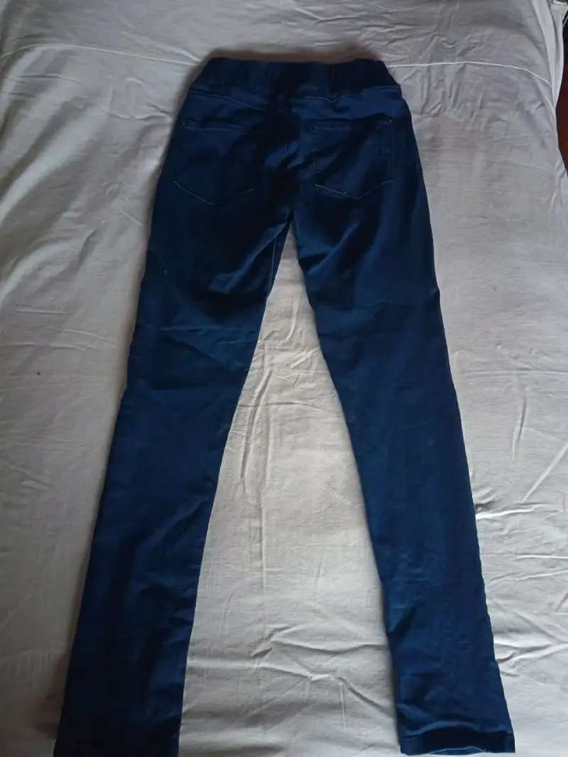 Pantalones ajustados azul marino talla 42 - 2