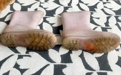 Botas de lluvia infantiles rosas t. 31 - miniatura 4
