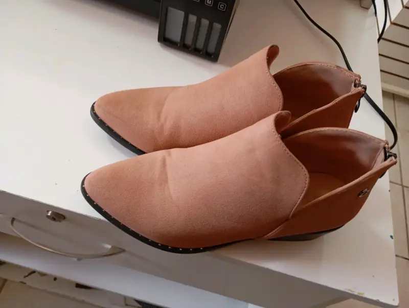 Botines de mujer color palo de rosa - 2
