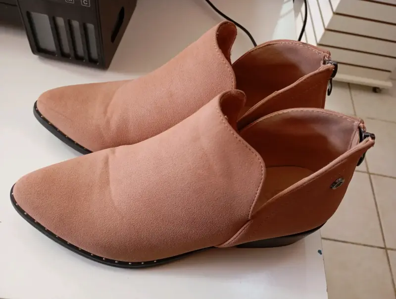 Botines de mujer color palo de rosa - 3