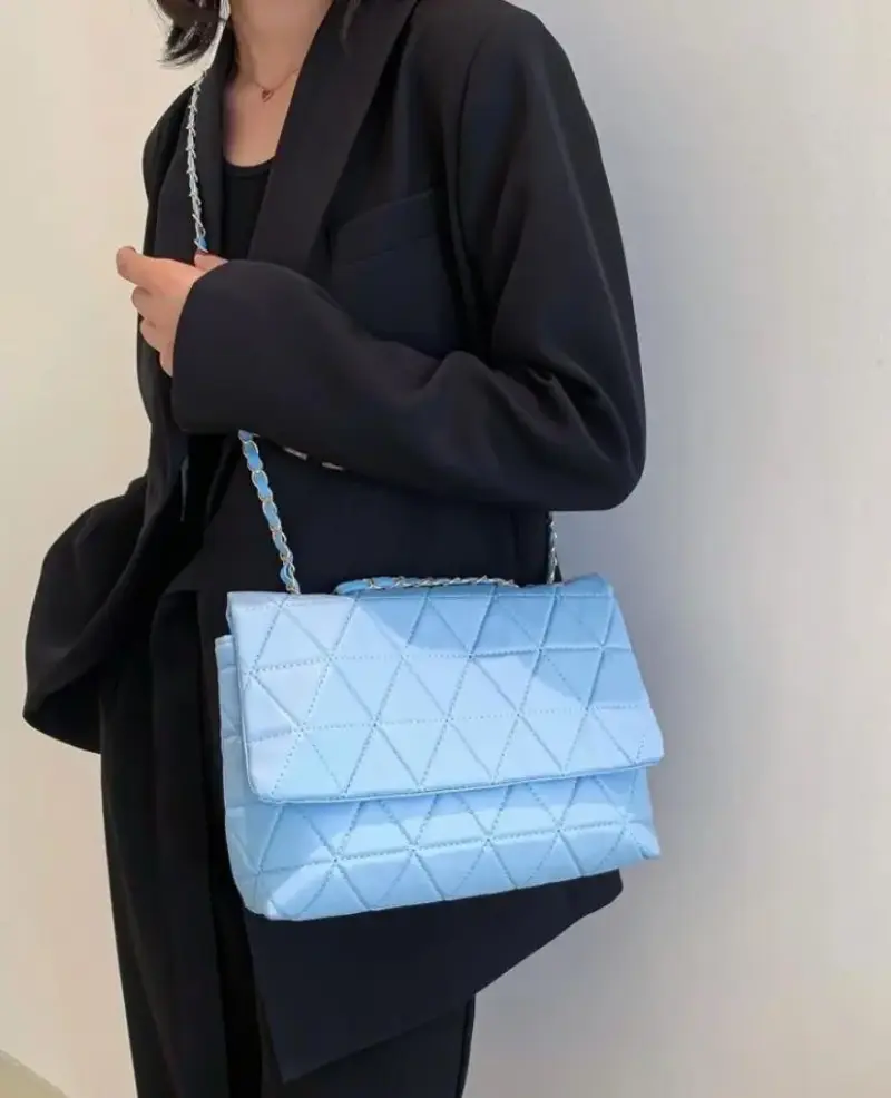 Cartera acolchada con cadena elegante - 2
