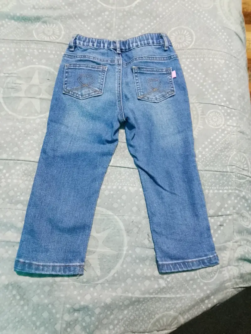 Jeans de niño azul con cintura elástica - 2