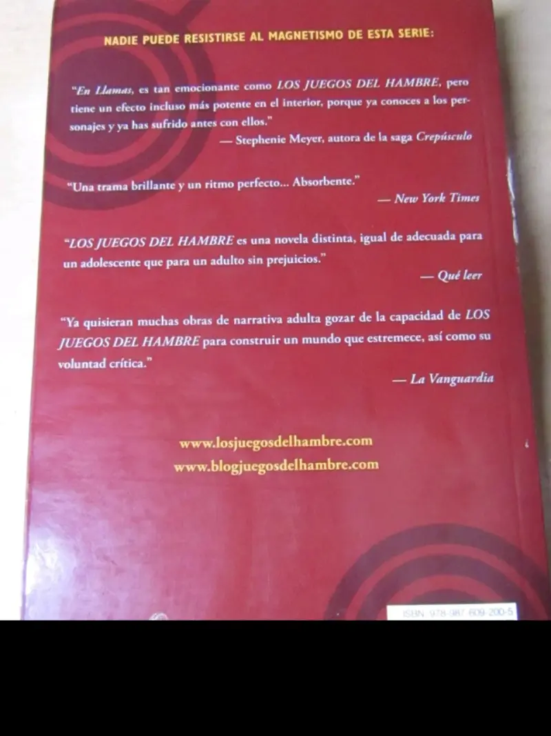 Juegos del hambre libro En Llamas - 2