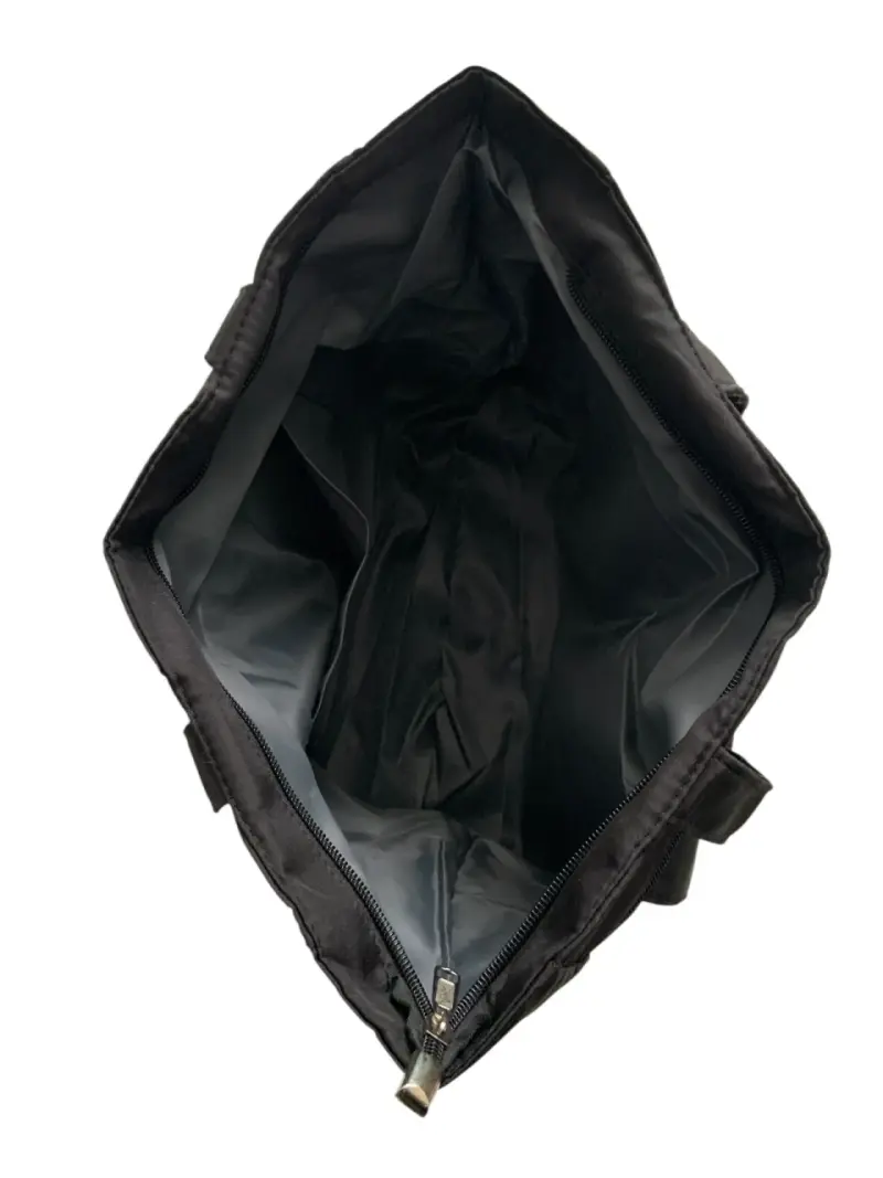 Tote bag negro con múltiples bolsillos - 4