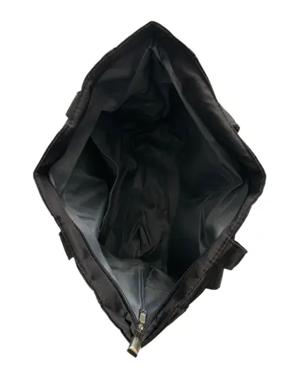 Tote bag negro con múltiples bolsillos - miniatura 4