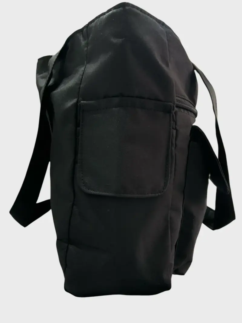 Tote bag negro con múltiples bolsillos - 6