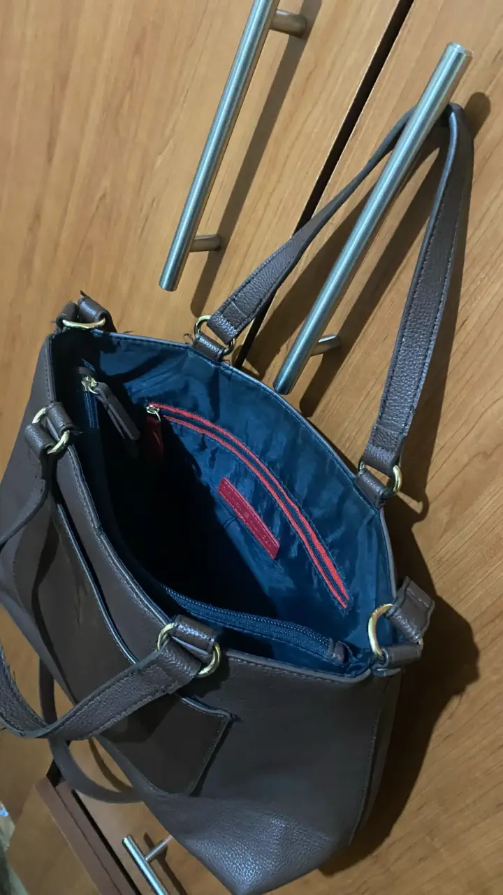 Cartera Tommy Hilfiger café - 3