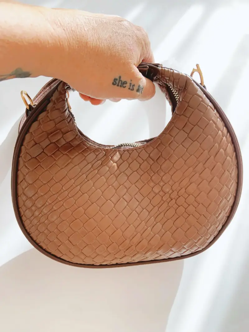 Cartera media luna hobo marrón - 2