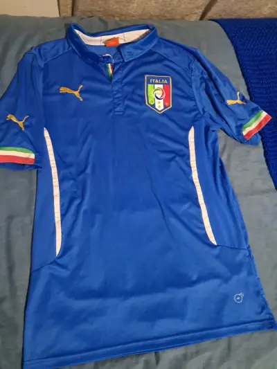 Camiseta deportiva azul Tradizione Forza Azzurra - miniatura 1