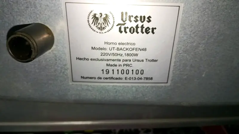 Horno eléctrico Ursus Trotter 48Litros - 6