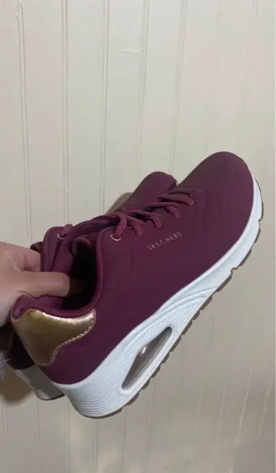 Zapatillas Skechers mujer burdeo - miniatura 3