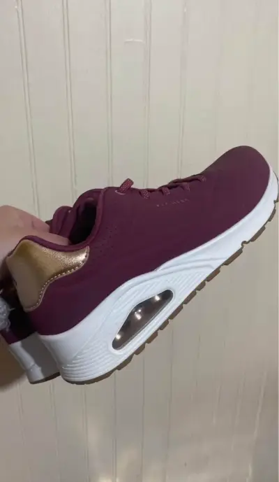 Zapatillas Skechers mujer burdeo - miniatura 4