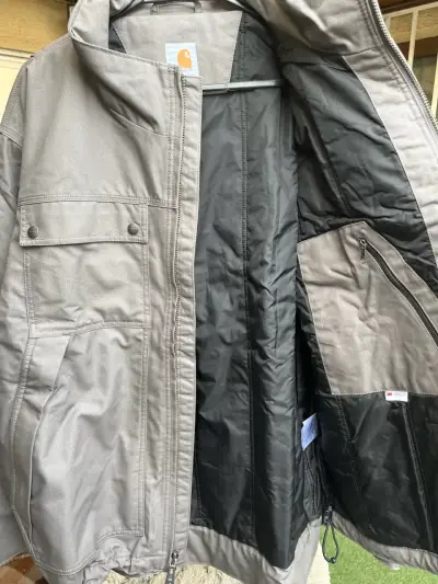 Chaqueta gris Carhartt resistente al agua - miniatura 6