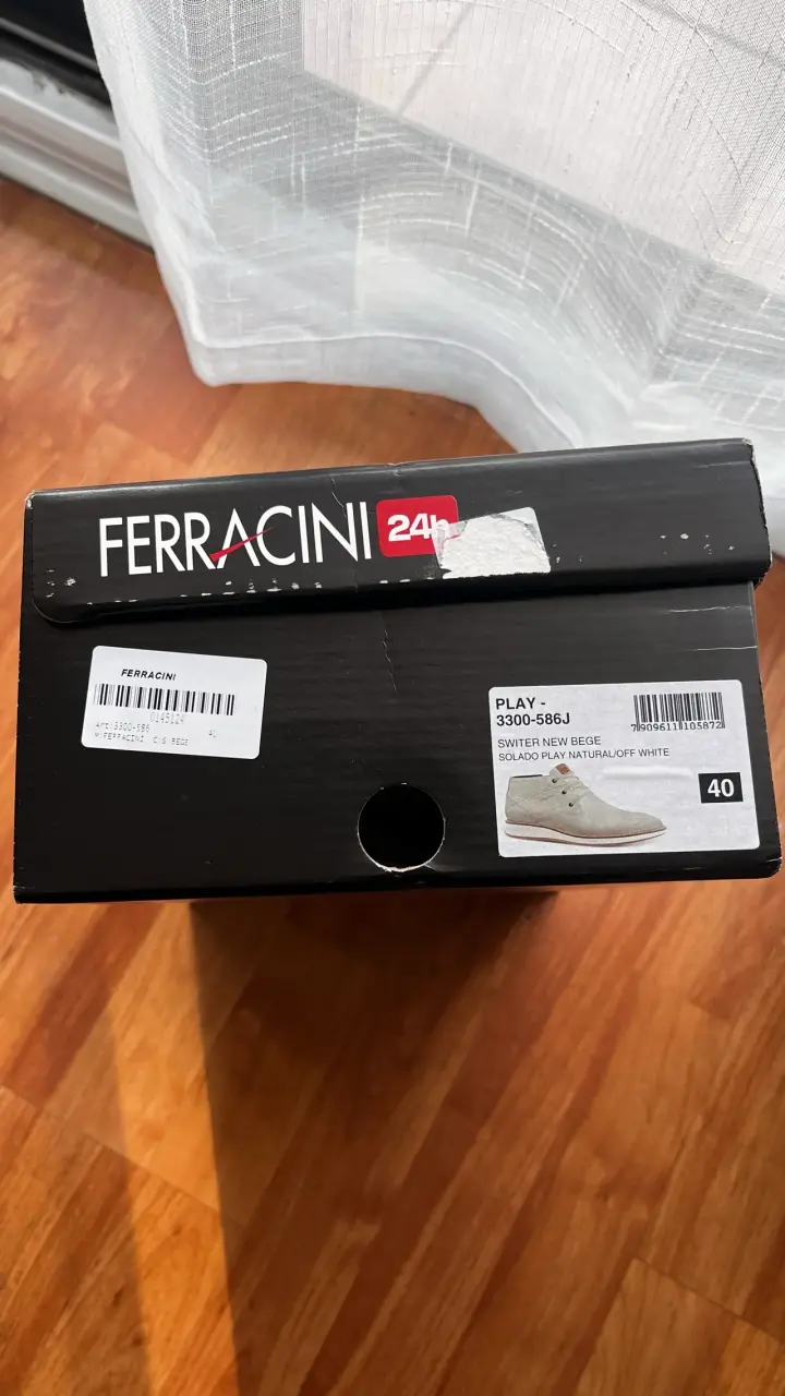 Botines Ferracini 24h beige con cierre lateral - 2