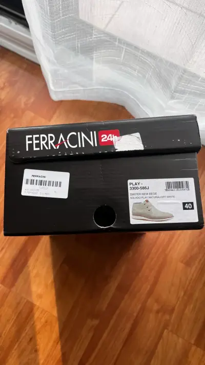 Botines Ferracini 24h beige con cierre lateral - miniatura 2