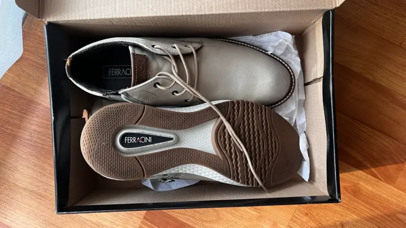 Botines Ferracini 24h beige con cierre lateral - 3