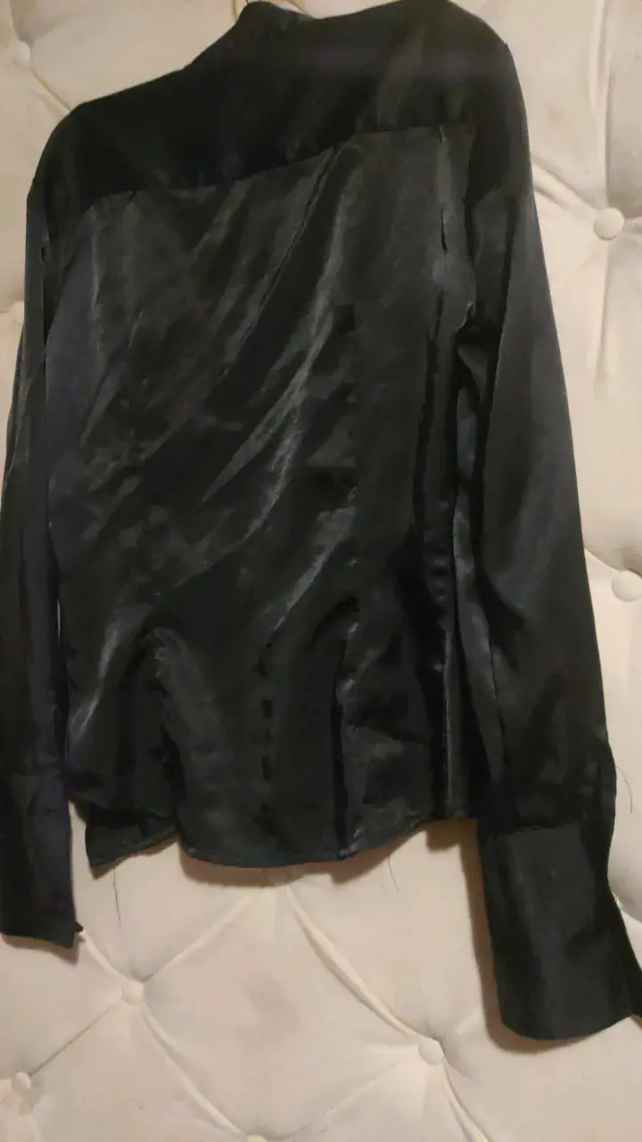 Blusa negra elegante Fouche talla 40 - 6