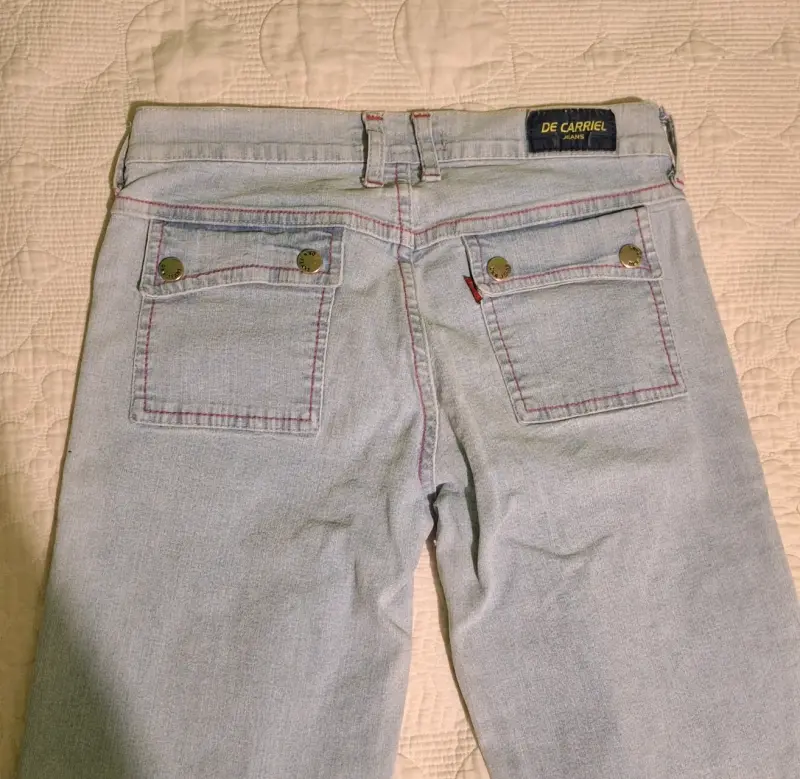 Jeans de mezclilla azul claro - 1