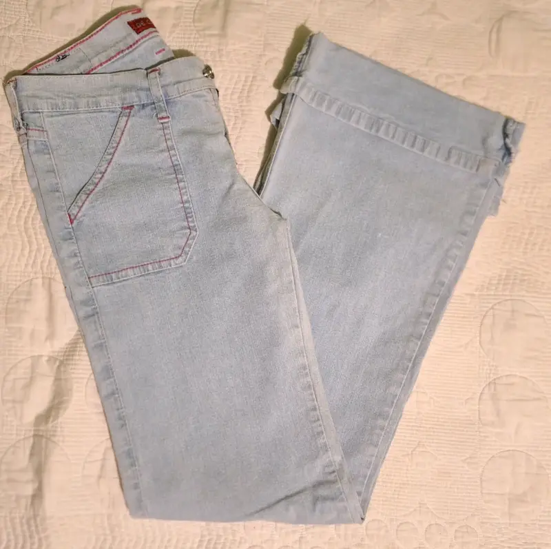 Jeans de mezclilla azul claro - 2