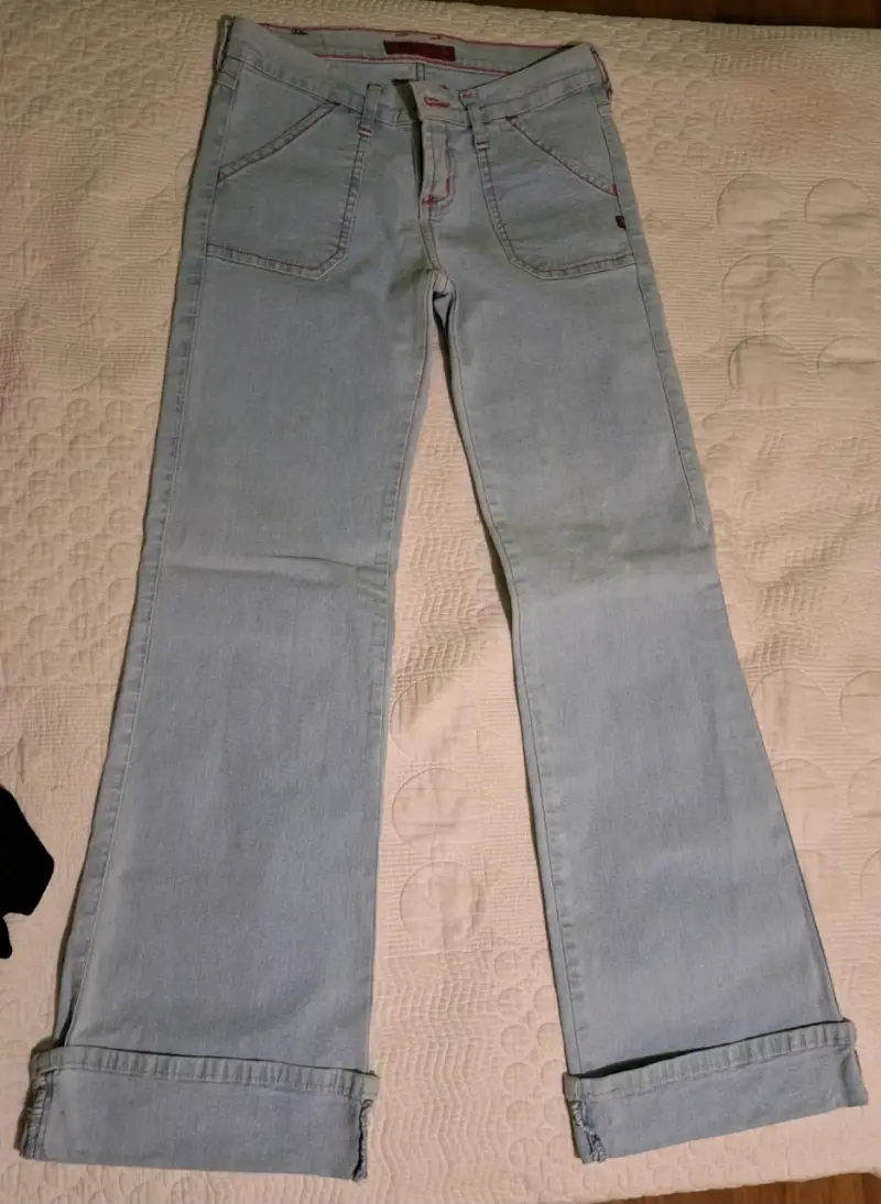 Jeans de mezclilla azul claro - 4