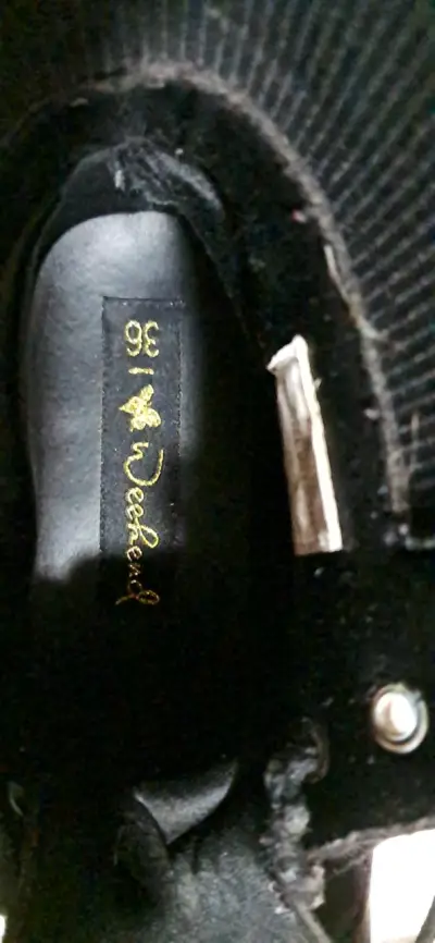 Botas negras de lona con suela gruesa - miniatura 5
