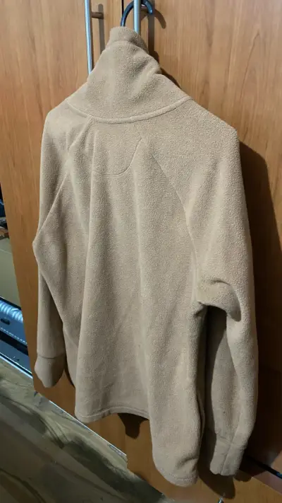 Chaqueta polar Calvin Klein beige con cierre - miniatura 4