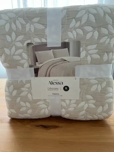 Cubrecama Jacquard Sherpa Alessa King - miniatura 1