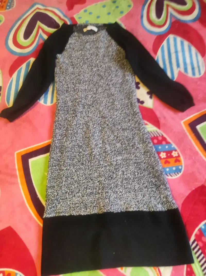 Vestido de manga larga lanilla