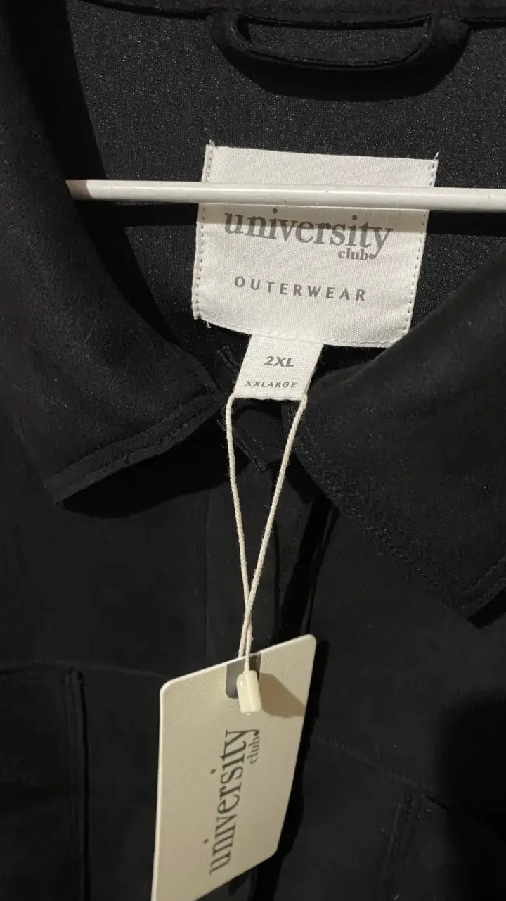 Chaqueta negra de mujer University talla XXL - 5