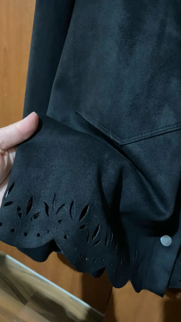 Chaqueta negra de mujer University talla XXL - 6