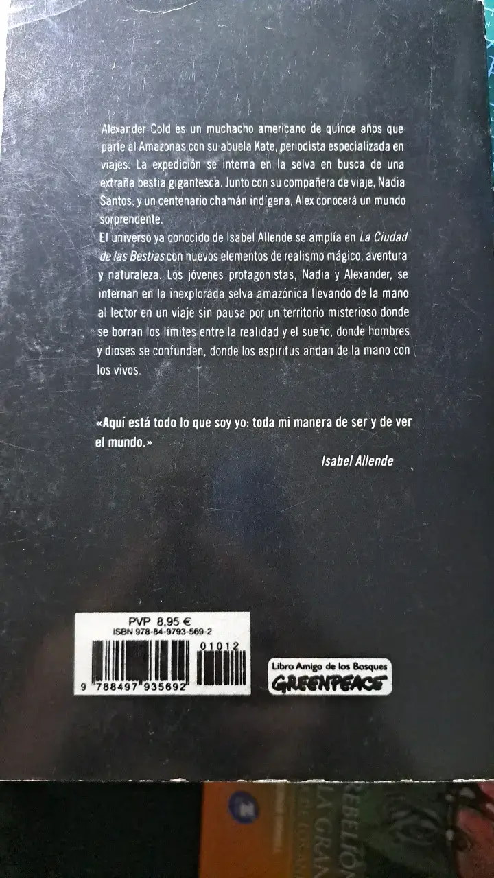 Libro 'La Ciudad de las Bestias' de Isabel Allende - 2